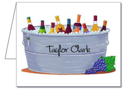 Note Cards: Bucket of Wine