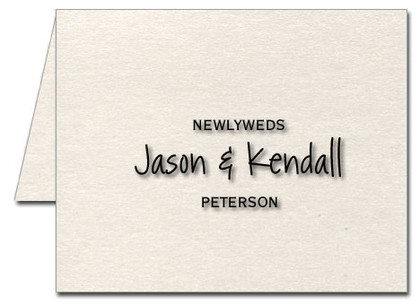 Note Cards: Newlywed