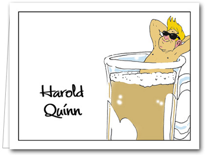 Note Cards: Beer Bather