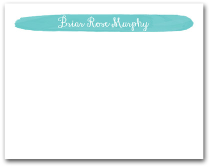 Brushed Tiffany Blue Flat Note