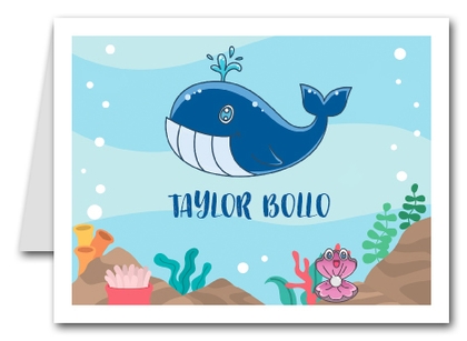 Note Cards: Blue Whale
