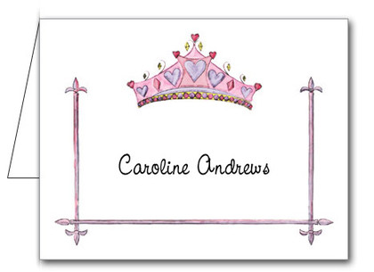 Note Cards: Crowned Pink