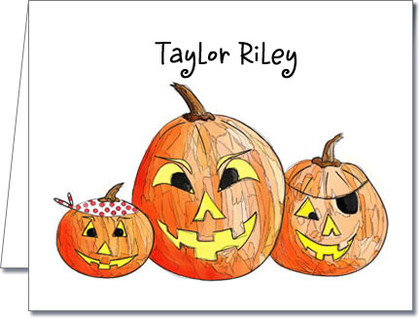 Note Cards: Pumpkin Jacks