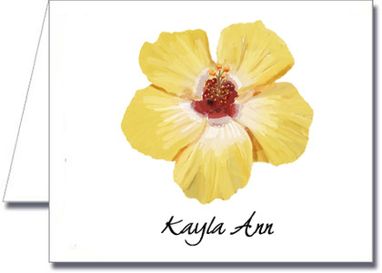 Note Cards: Yellow Hibiscus