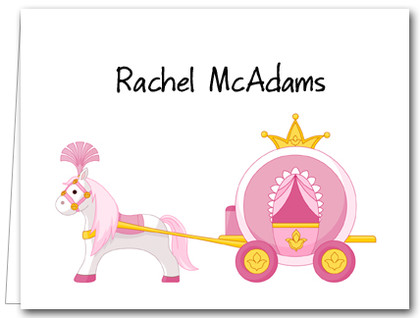 Note Cards: Pink Princess Carriage