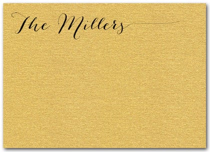 Shimmery Gold Flat Notes