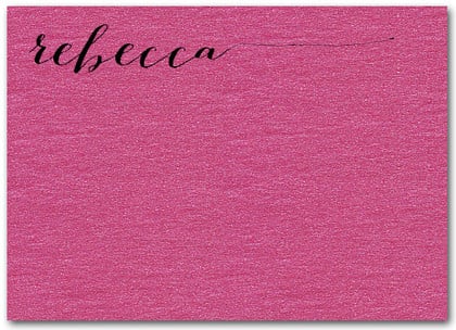 Shimmery Hot Pink Flat Notes