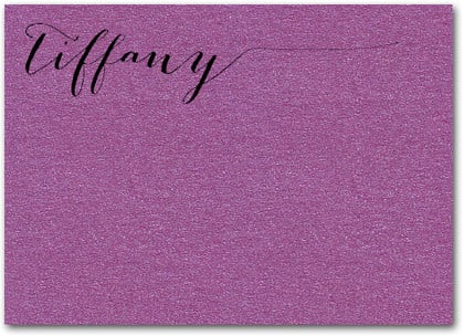 Shimmery Purple Flat Notes