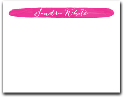 Brushed Hot Pink Flat Note