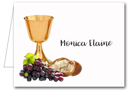 Note Cards: Chalice Bread & Grapes