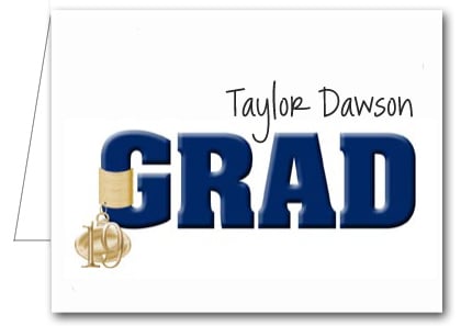 Note Cards: Navy Grad & Charm