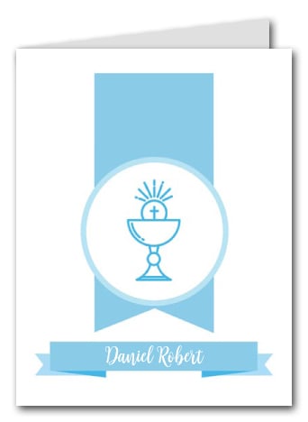 Blue Chalice Banner Thank You Notes