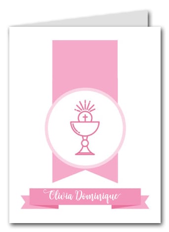 Pink Chalice Banner Thank You Notes