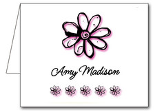 Note Cards: Daisy Pink