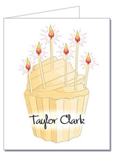 Note Cards: Cupcake & Sparklers
