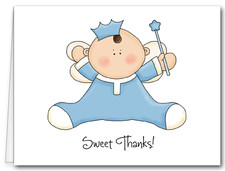 Note Cards: Angel Baby Blue