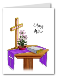 Note Cards: Communion Table Pink