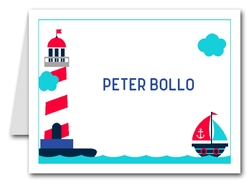 Note Cards: Nautical Kids