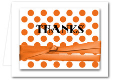 Ribboned Orange Dots Notes