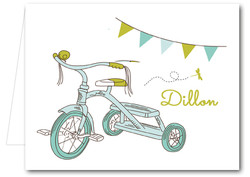 Note Cards: Blue Tricycle