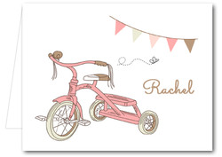 Note Cards: Pink Tricycle