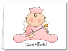 Note Cards: Angel Baby Pink