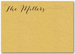 Shimmery Gold Flat Notes