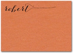 Shimmery Orange Flat Notes