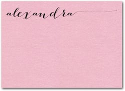 Shimmery Pink Flat Notes