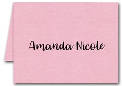 Note Cards: Shimmery Pink