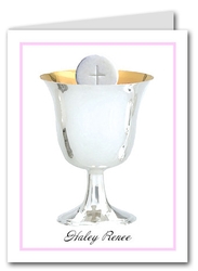 Note Cards: Silver Chalice Pink