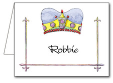 Note Cards: Crowned Blue