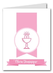 Pink Chalice Banner Thank You Notes