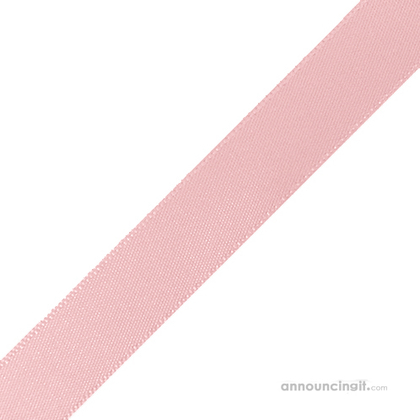 Pre-Cut Baby Pink Ribbon 5/8" x 10"