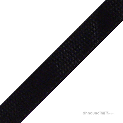 Pre-Cut Black Ribbon 5/8" x 10"