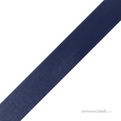 Pre-Cut Navy Ribbon 5/8" x 10"