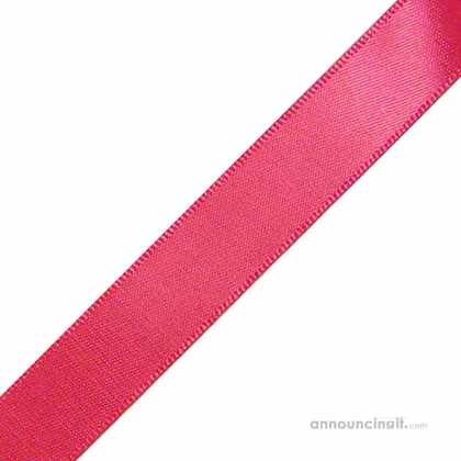 Pre-Cut Shocking Pink Ribbon 5/8" x 10"