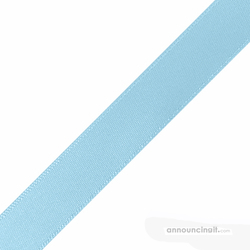Pre-Cut Light Blue Ribbon 5/8" x 10"