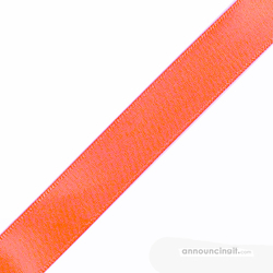 Pre-Cut Light Coral Ribbon 5/8" x 10"