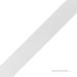 Pre-Cut White Ribbons 5/8" x 10"