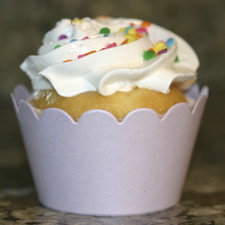 Shimmery Lavender Cupcake Wrappers