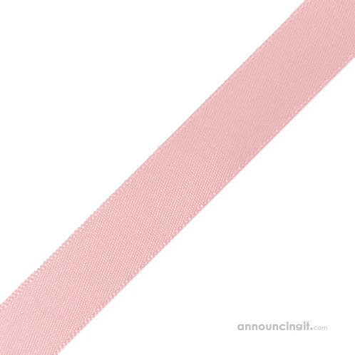 Pre-Cut Baby Pink Ribbon 5/8 x 10