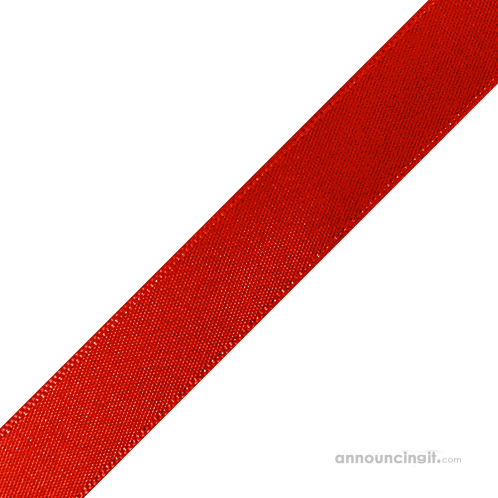 Red Satin Ribbon - 5/8 – Wrap It Right