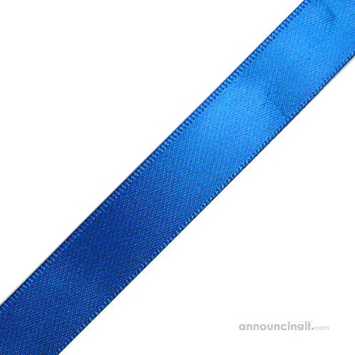 Pre-Cut Royal Blue Ribbon 5/8 x 10