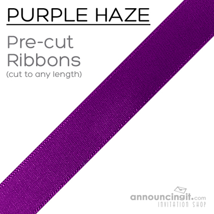 Pre-Cut 1/4 Inch Purple Haze Ribbon