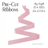 Pre-Cut 1/4 Inch Pink Ribbon