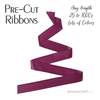 Pre-Cut 1/4 Inch Wine Ribbon