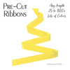 Pre-Cut 5/8 Inch Lemon Ribbons