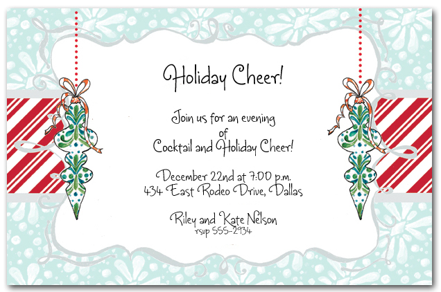 holiday open house invitations