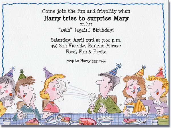 Food Fight Party Invitations 4
